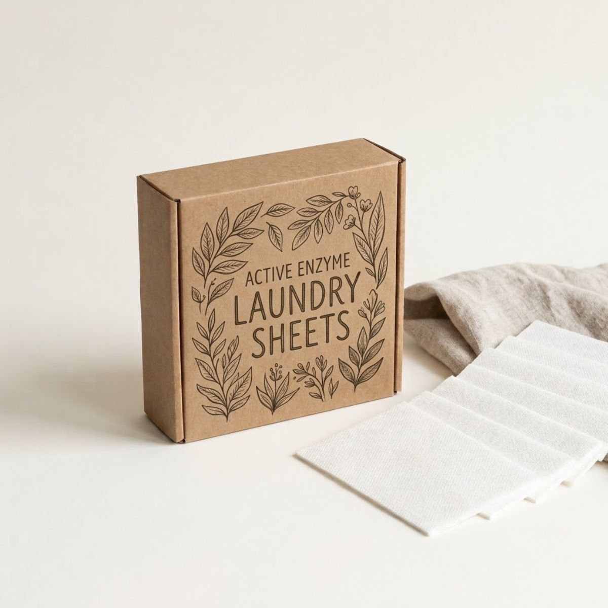 Active Enzyme Laundry Detergent Sheets