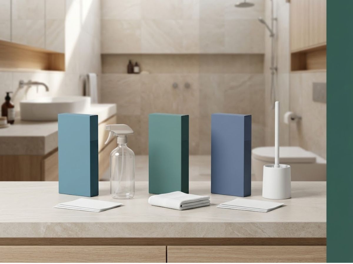 Bathroom surface, stain-removal and toilet-cleaning sheets