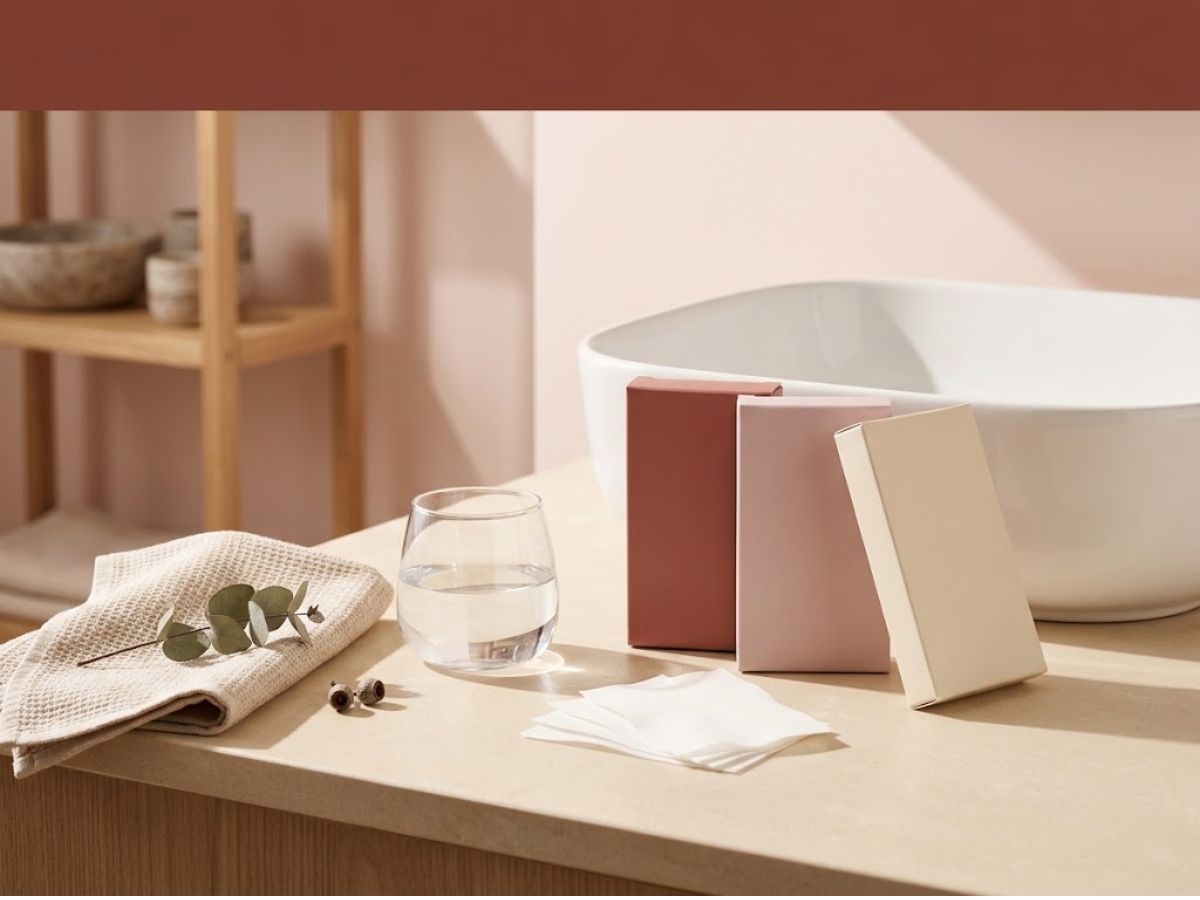 Compact hand soap sheets with water and portable personal-care accessories